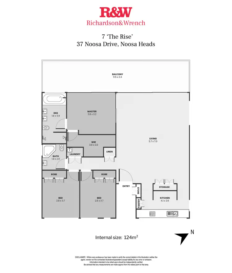 Floorplan of Homely apartment listing, 7/37 Noosa Drive, Noosa Heads QLD 4567