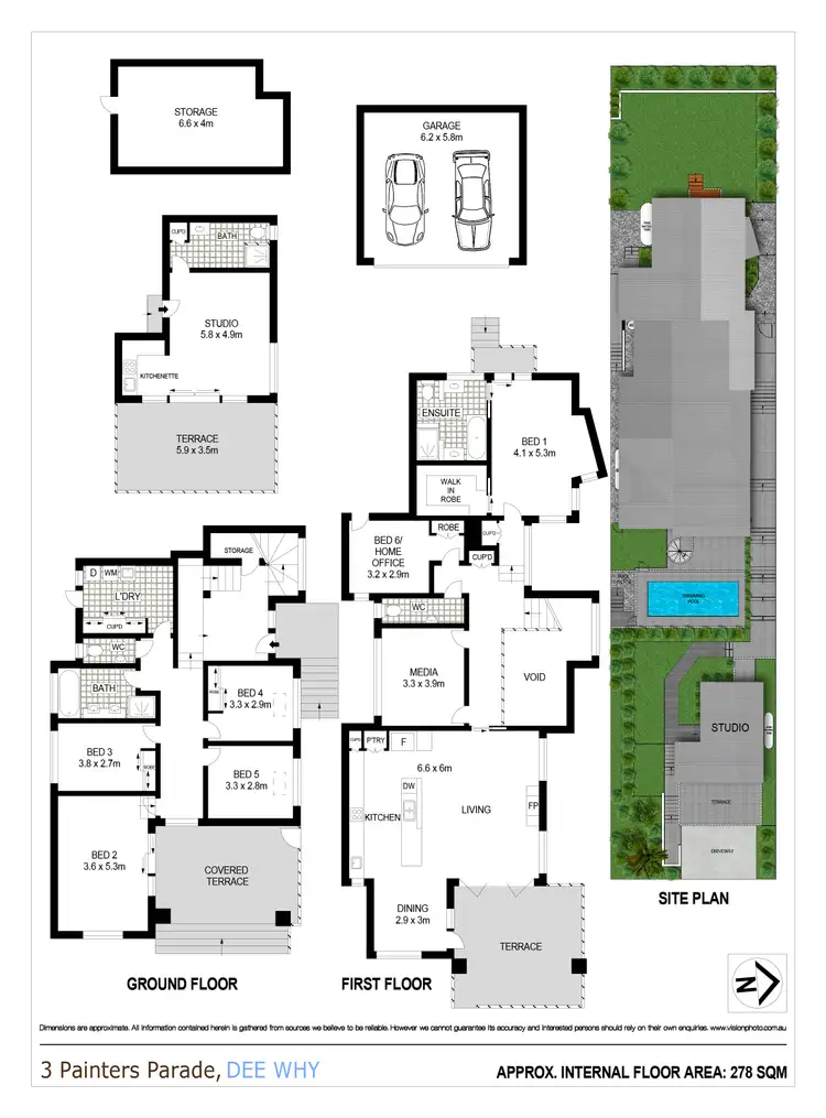 Floorplan of Homely house listing, 3 Painters Parade, Dee Why NSW 2099