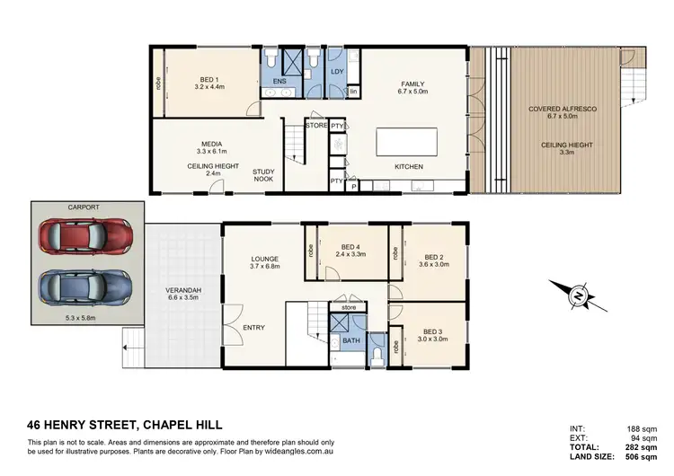 Floorplan of Homely house listing, 46 Henry Street, Chapel Hill QLD 4069