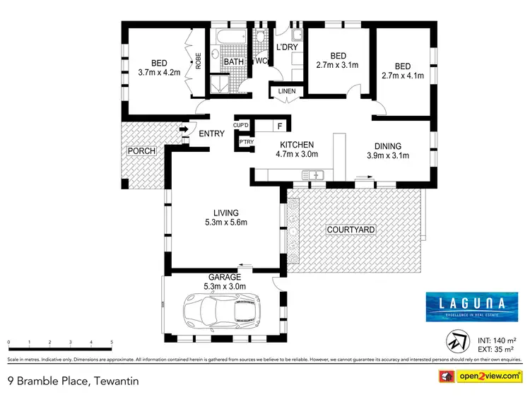 Floorplan of Homely house listing, 9 Bramble Place, Tewantin QLD 4565