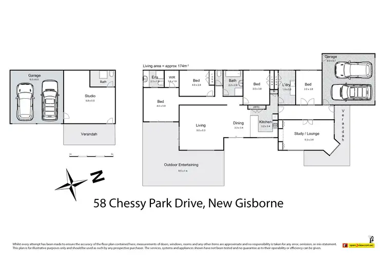 Floorplan of Homely house listing, 58 Chessy Park Drive, New Gisborne VIC 3438