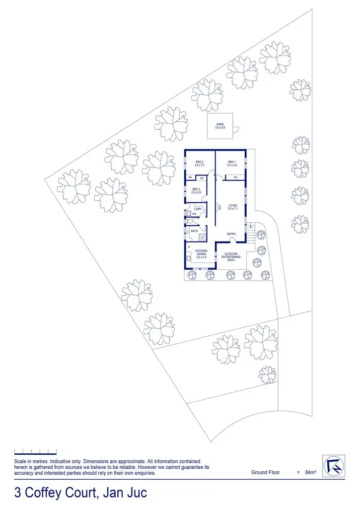 Floorplan of Homely house listing, 3 Coffey Court, Jan Juc VIC 3228