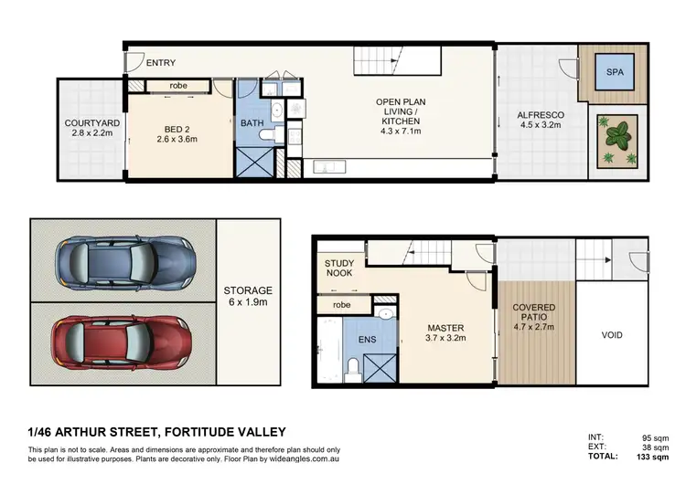 Floorplan of Homely unit listing, 1/46 Arthur Street, Fortitude Valley QLD 4006
