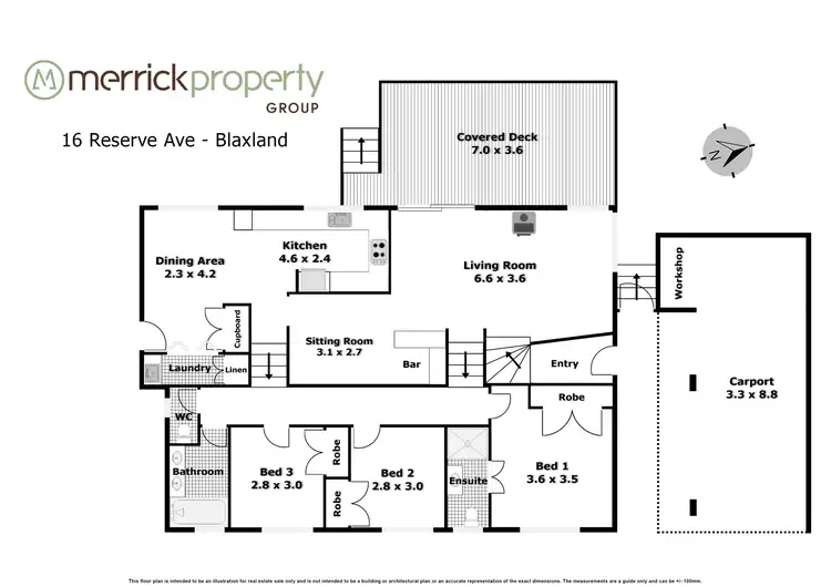 Floorplan of Homely house listing, 16 Reserve Avenue, Blaxland NSW 2774