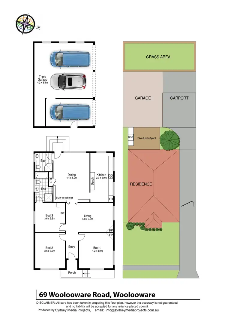 Floorplan of Homely house listing, 69 Woolooware Road, Woolooware NSW 2230