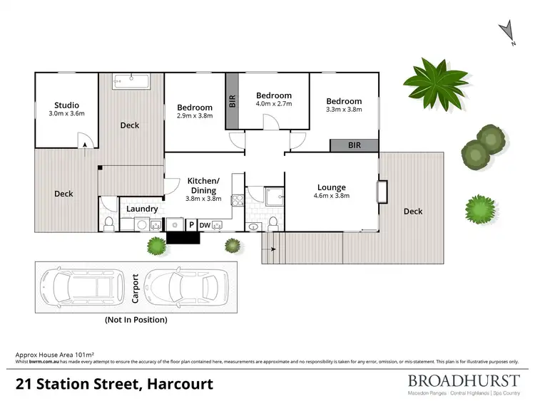 Floorplan of Homely house listing, 21 Station Street, Harcourt VIC 3453