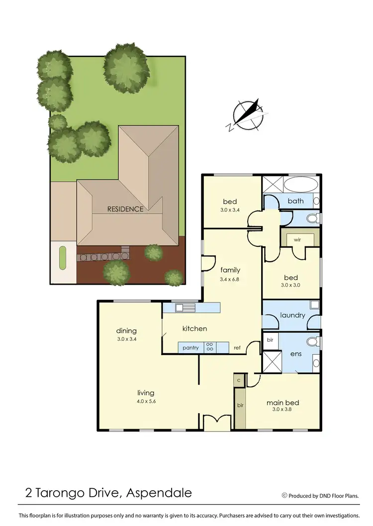 Floorplan of Homely house listing, 2 Tarongo Drive, Aspendale VIC 3195