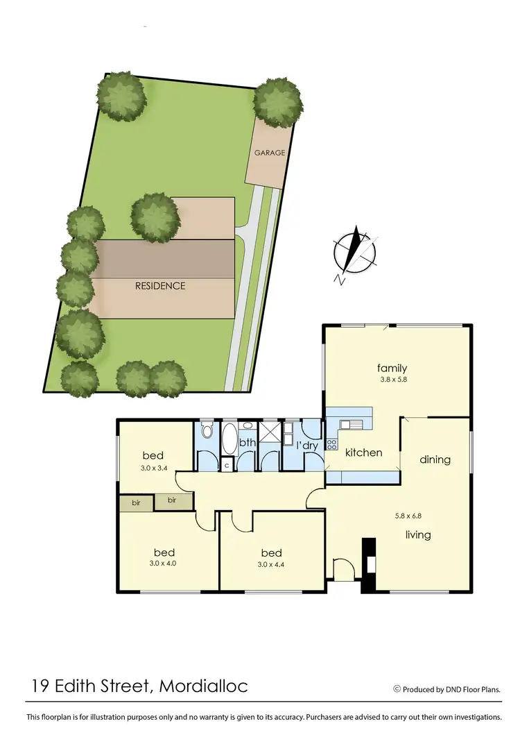 Floorplan of Homely house listing, 19 Edith Street, Mordialloc VIC 3195