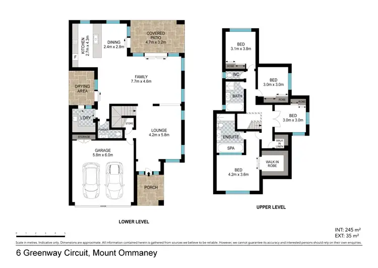Floorplan of Homely house listing, 6 Greenway Circuit, Mount Ommaney QLD 4074