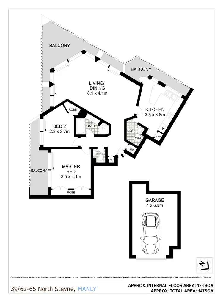 Floorplan of Homely apartment listing, 39/62-65 North Steyne, Manly NSW 2095