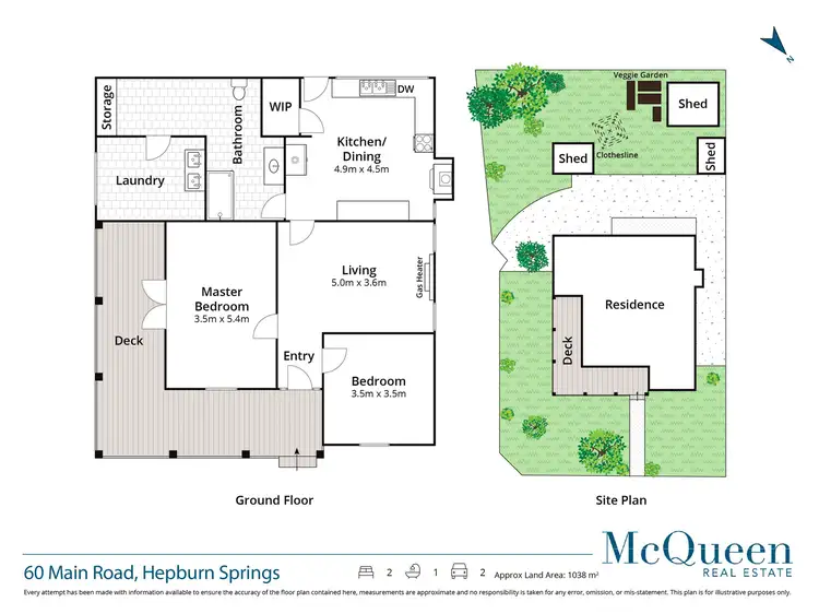 Floorplan of Homely house listing, 60 Main Road, Hepburn Springs VIC 3461