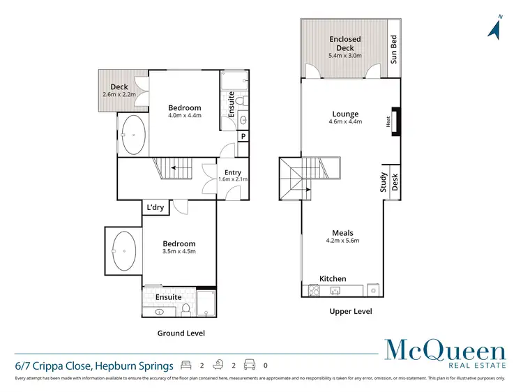 Floorplan of Homely house listing, 6/7 Crippa Close, Hepburn Springs VIC 3461