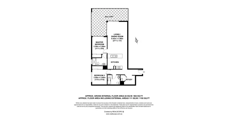Floorplan of Homely unit listing, 123/95 Clarence Road, Indooroopilly QLD 4068