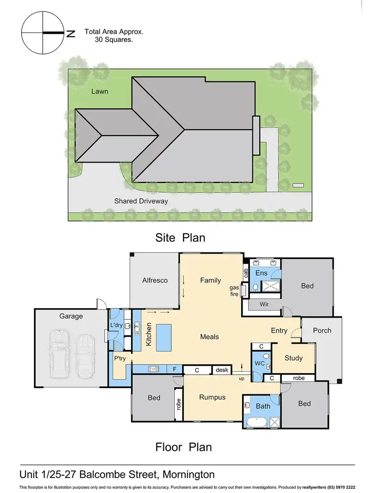 Floorplan of Homely house listing, 1/27 Balcombe Street, Mornington VIC 3931