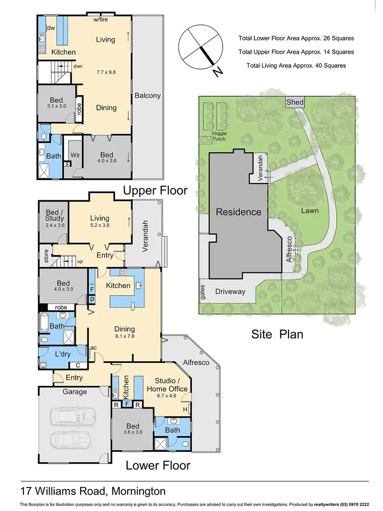 Floorplan of Homely house listing, 17 Williams Road, Mornington VIC 3931