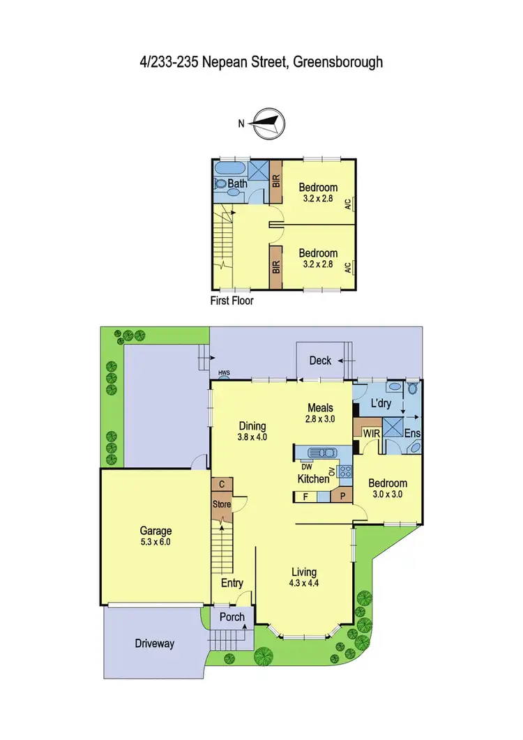 Floorplan of Homely townhouse listing, 4/233-235 Nepean Street, Greensborough VIC 3088