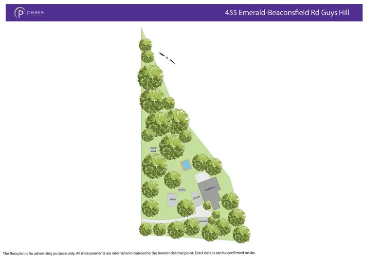 Floorplan of Homely house listing, 455 Beaconsfield-Emerald Road, Guys Hill VIC 3807