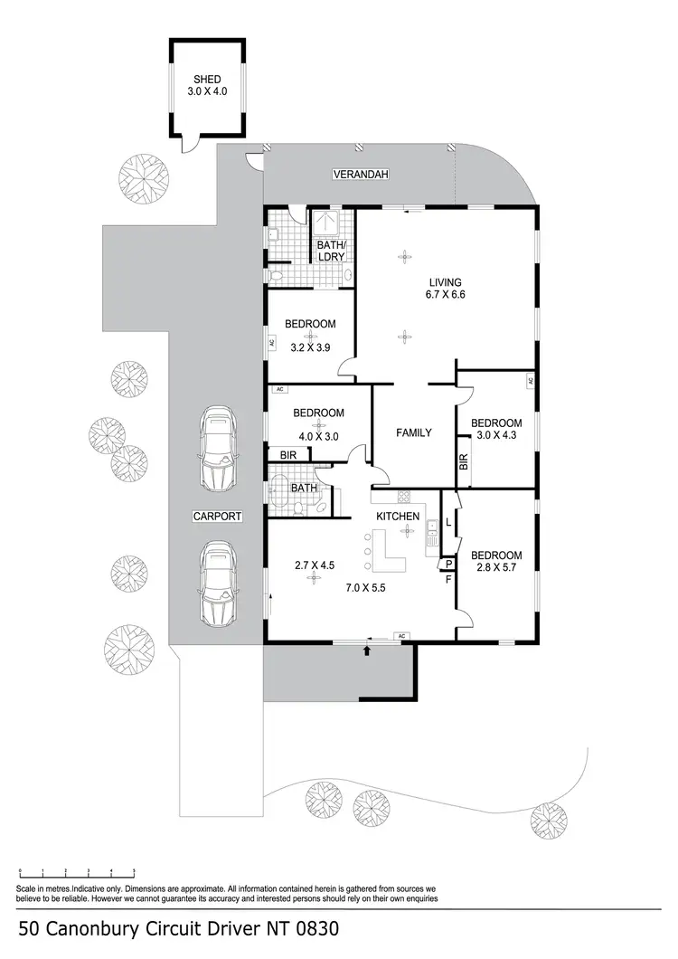 Floorplan of Homely house listing, 50 Canonbury Circuit, Driver NT 830