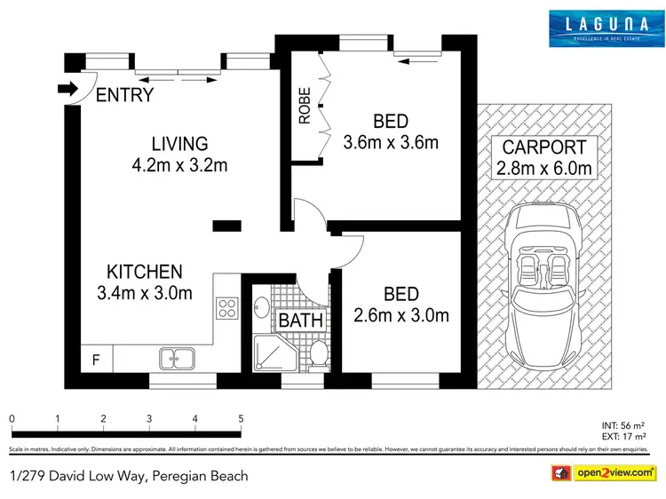 Floorplan of Homely unit listing, 1/279 David Low Way, Peregian Beach QLD 4573