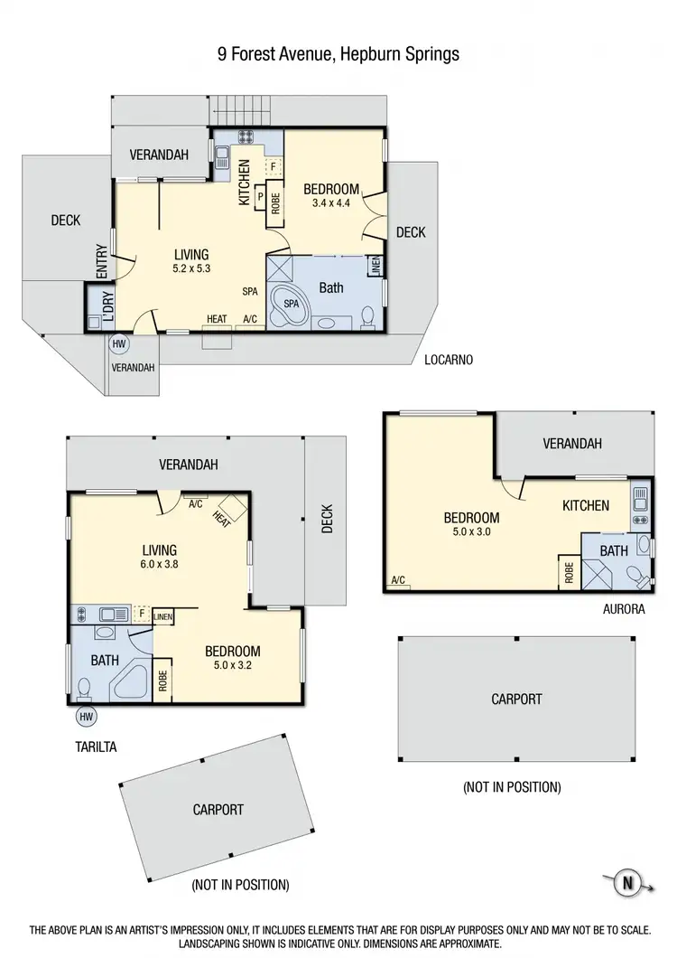 Floorplan of Homely house listing, 9 Forest Avenue, Hepburn Springs VIC 3461