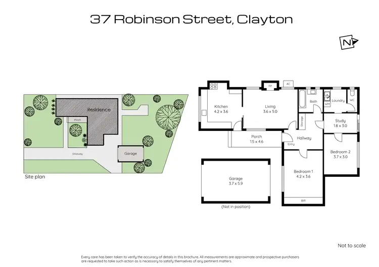 Floorplan of Homely house listing, 37 Robinson Street, Clayton VIC 3168