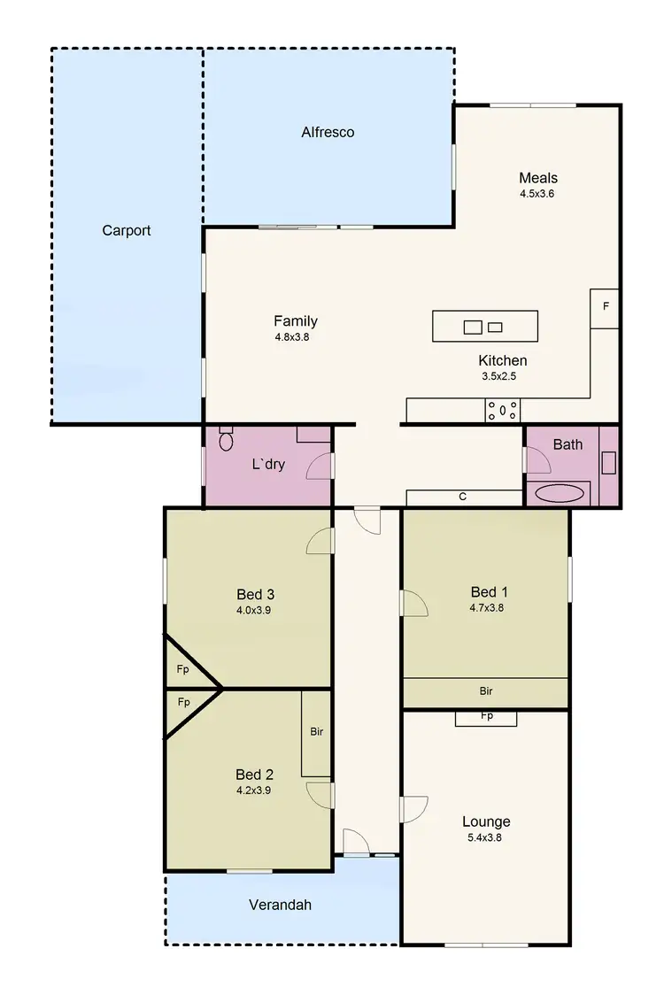 Floorplan of Homely house listing, 228 Grant Street, Golden Point VIC 3350