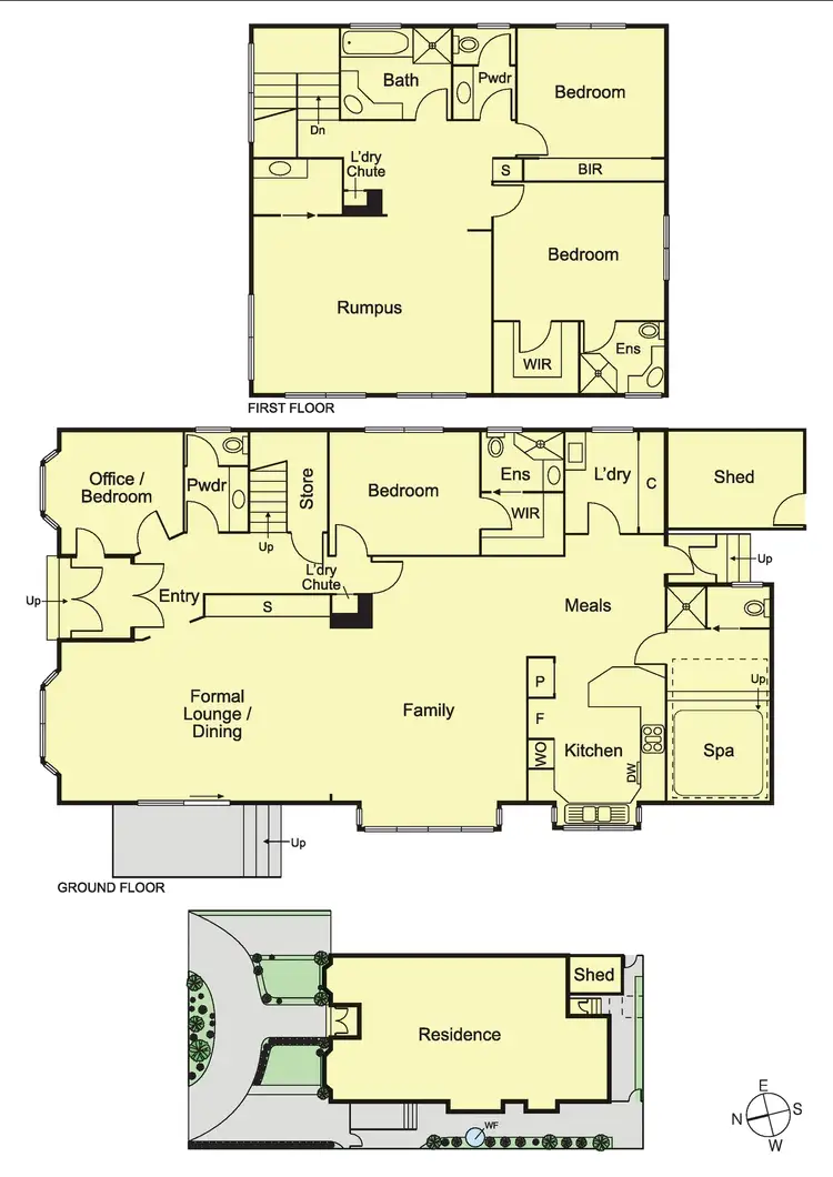 Floorplan of Homely townhouse listing, 1/2 Marara Road, Caulfield South VIC 3162