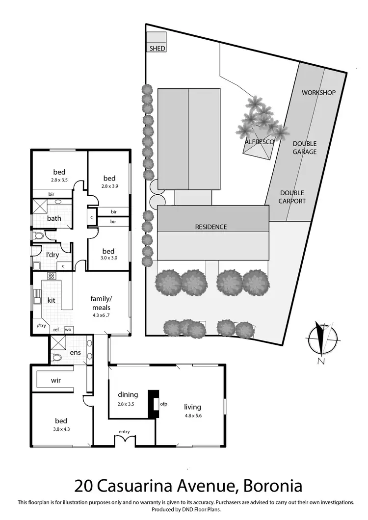 Floorplan of Homely house listing, 20 Casuarina Avenue, Boronia VIC 3155
