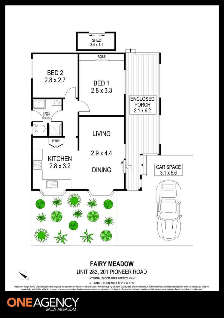 Floorplan of Homely house listing, 283/201 Pioneer Road, Fairy Meadow NSW 2519