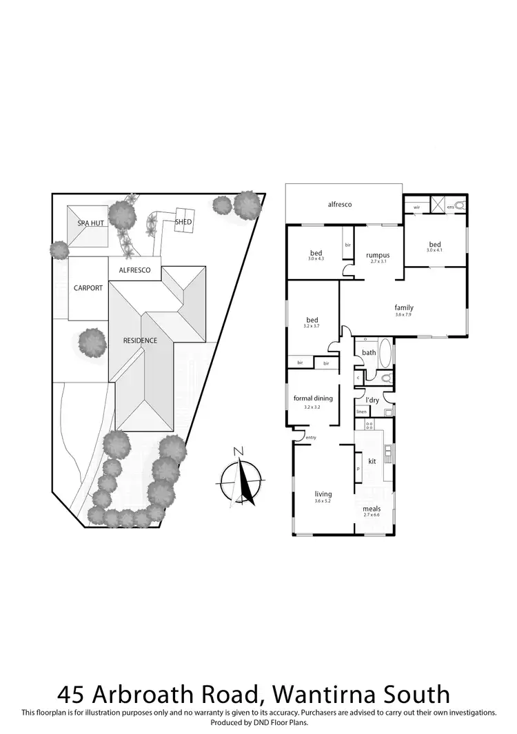 Floorplan of Homely house listing, 45 Arbroath Road, Wantirna South VIC 3152