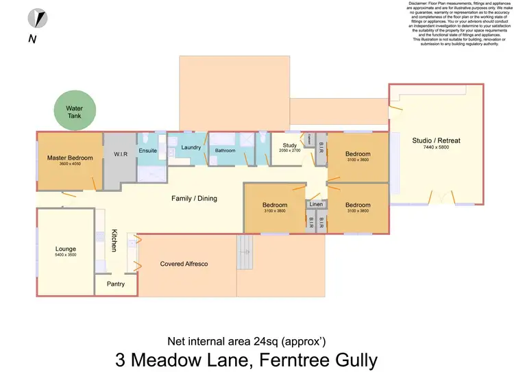Floorplan of Homely house listing, 3 Meadow Lane, Ferntree Gully VIC 3156