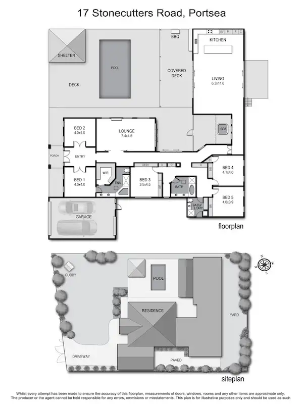 Floorplan of Homely house listing, 17 Stonecutters Road, Portsea VIC 3944