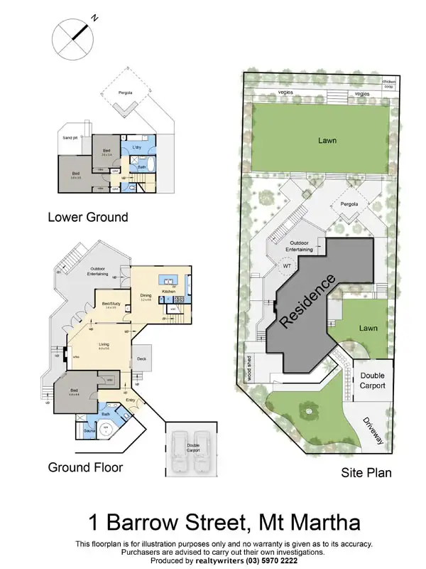 Floorplan of Homely house listing, 1 Barrow Street, Mount Martha VIC 3934