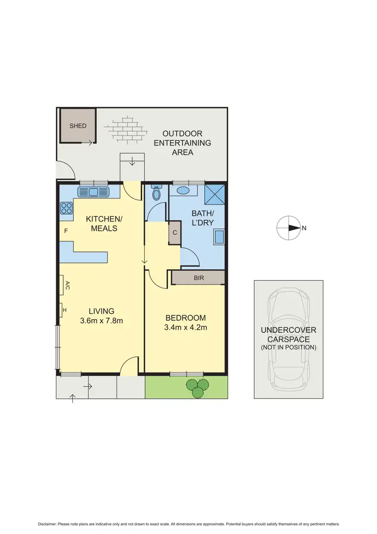 Floorplan of Homely unit listing, 1/4 Lime Street, Whittlesea VIC 3757