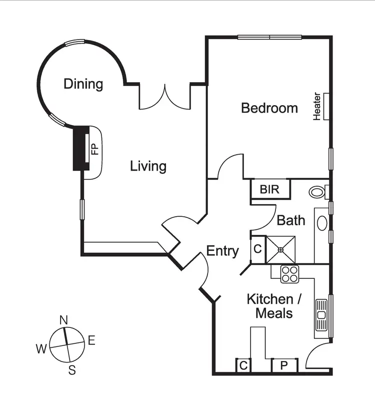 Floorplan of Homely apartment listing, 1/119 Alma Road, St Kilda East VIC 3183