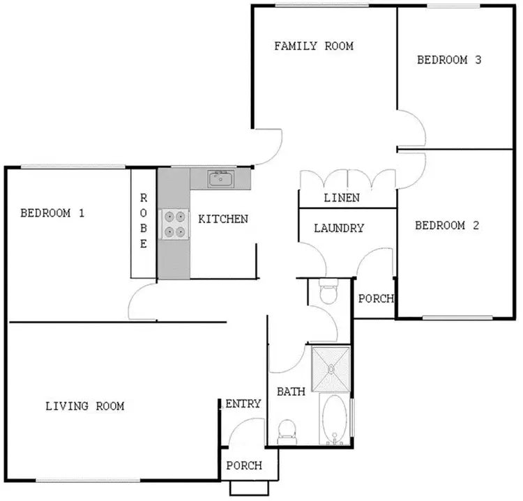 Floorplan of Homely house listing, 3 Packham Place, Charnwood ACT 2615