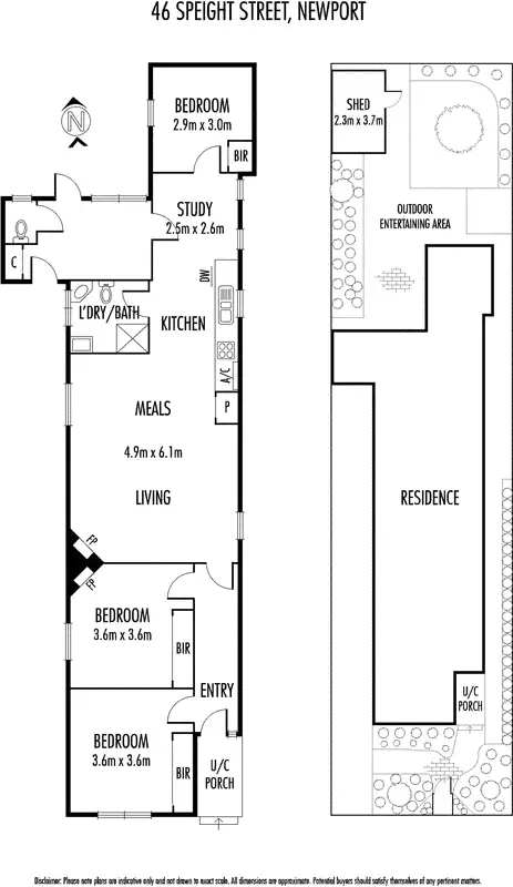 Floorplan of Homely house listing, 46 Speight Street, Newport VIC 3015