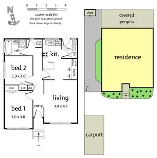 Floorplan of Homely unit listing, 4/44 Peter Street, Box Hill North VIC 3129