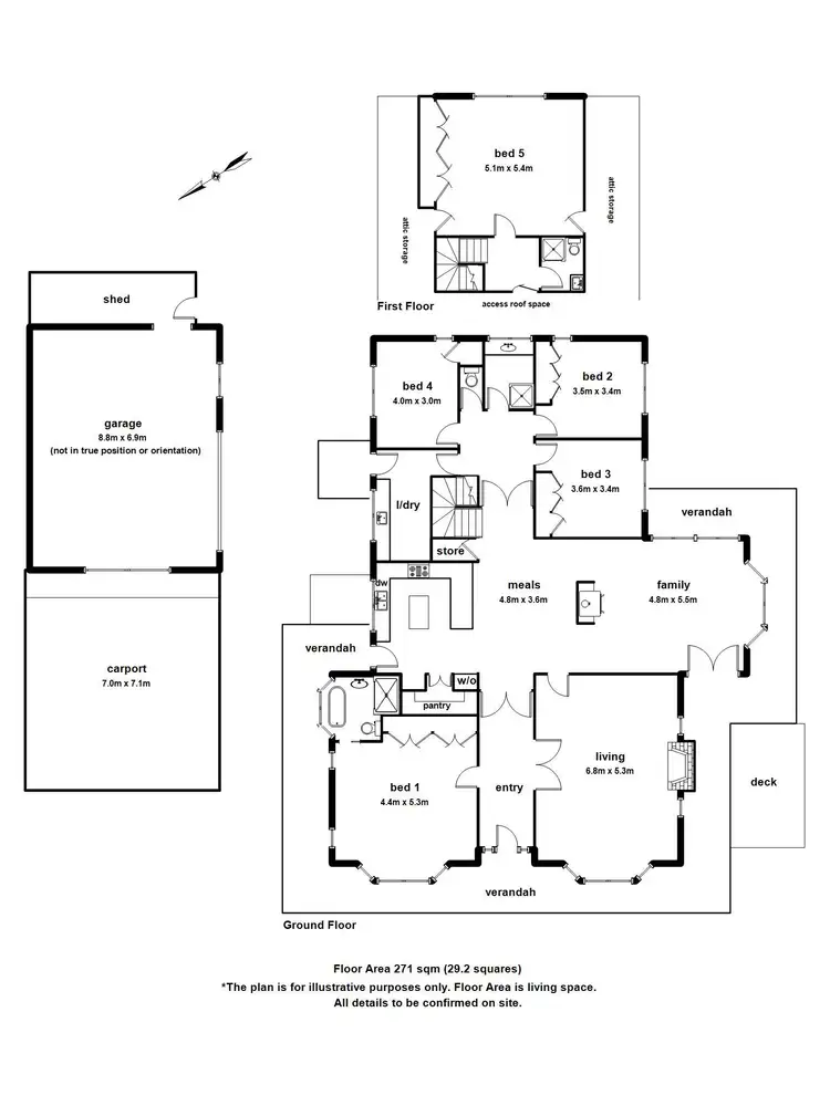 Floorplan of Homely house listing, 7 Seabreeze Avenue, Ferny Creek VIC 3786