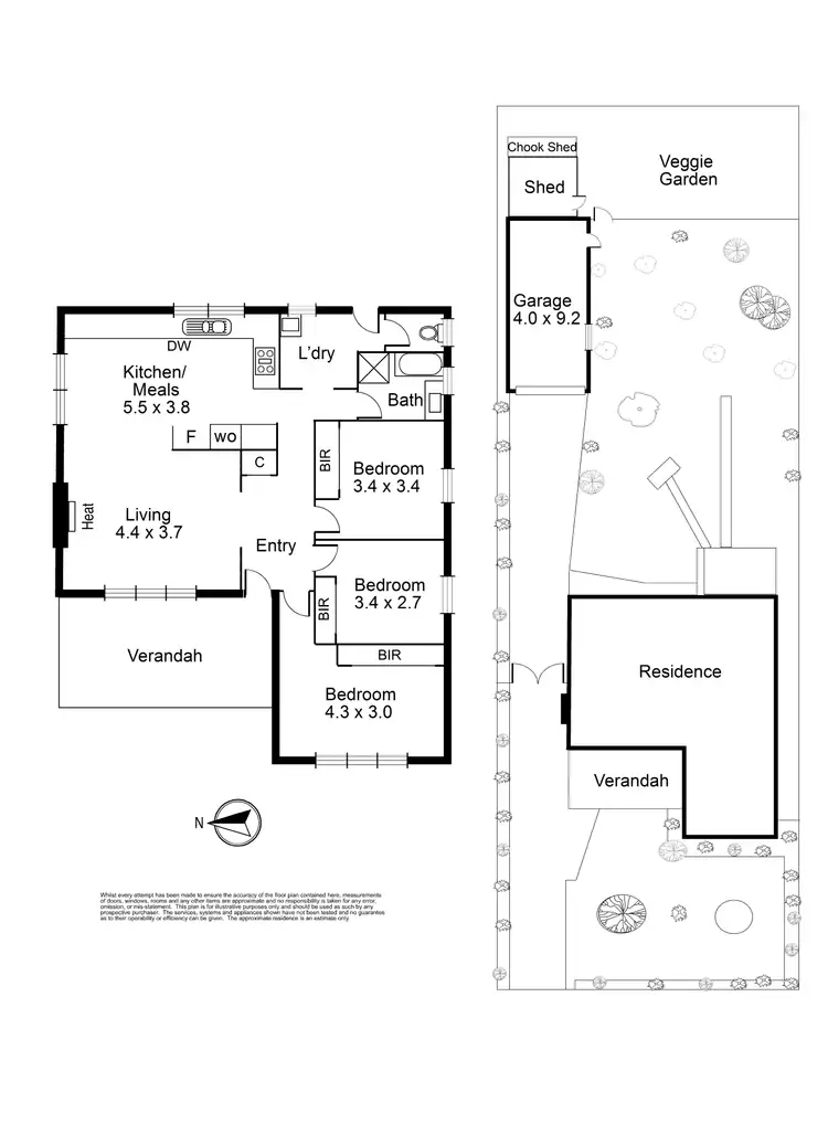 Floorplan of Homely house listing, 18 Edgar Street, Hadfield VIC 3046