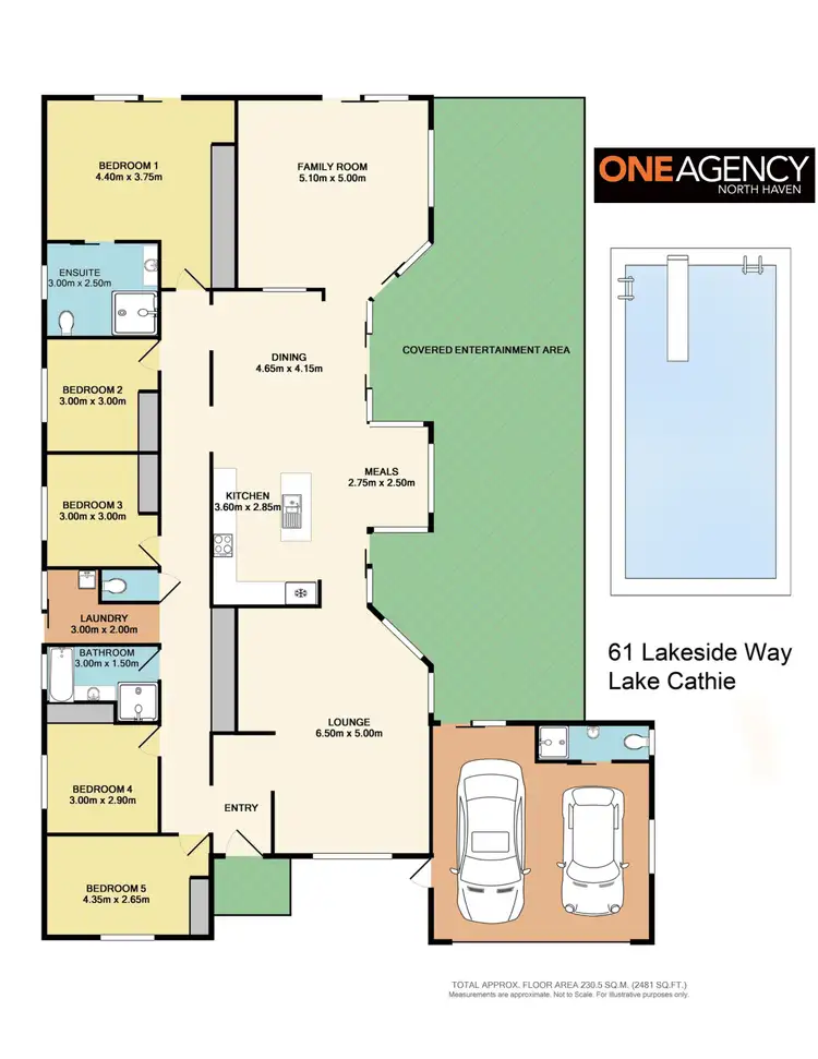 Floorplan of Homely house listing, 61 Lakeside Way, Lake Cathie NSW 2445