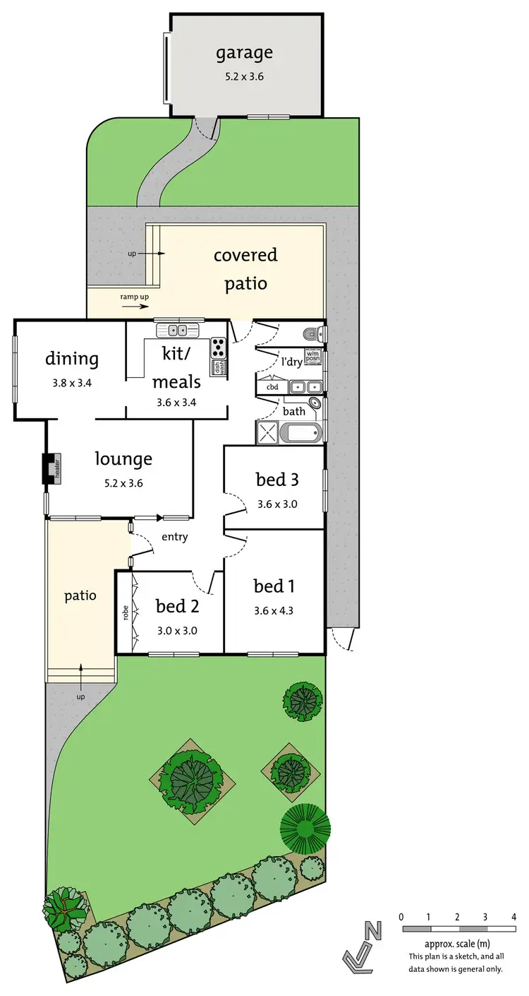 Floorplan of Homely unit listing, 1/410 Springfield Road, Mitcham VIC 3132