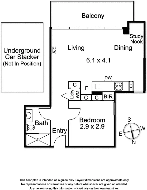 Floorplan of Homely unit listing, 504/227 Toorak Road, South Yarra VIC 3141