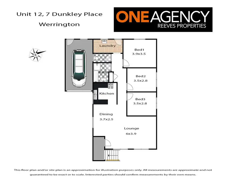 Floorplan of Homely villa listing, 12/7 Dunkley Place, Werrington NSW 2747