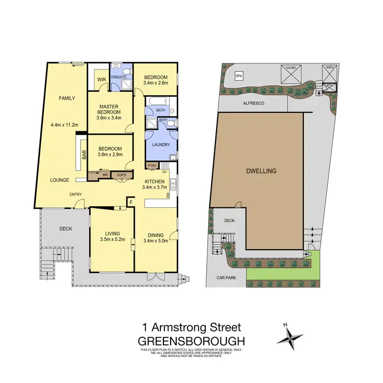 Floorplan of Homely house listing, 1 Armstrong Street, Greensborough VIC 3088