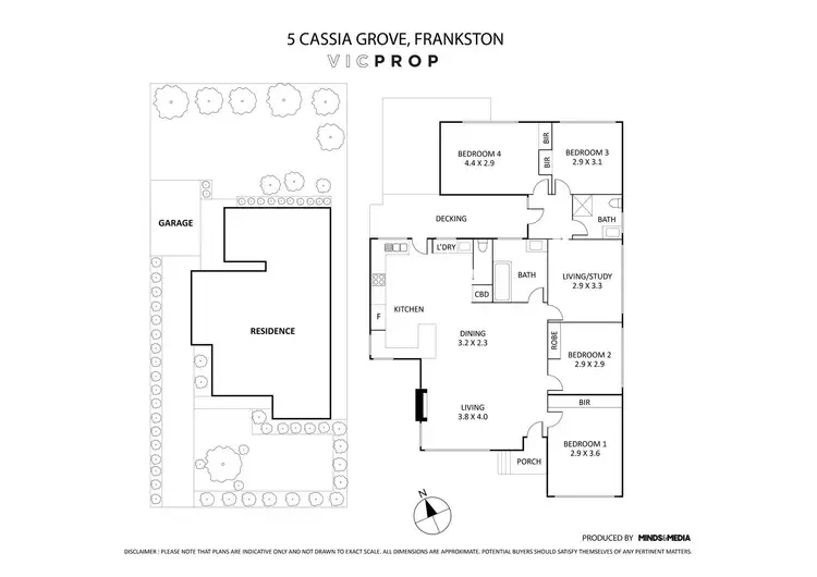 Floorplan of Homely house listing, 5 Cassia Grove, Frankston VIC 3199