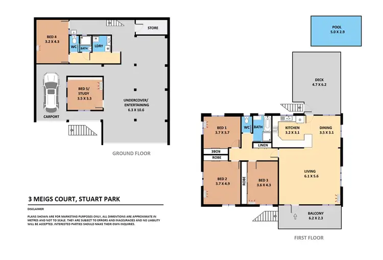 Floorplan of Homely house listing, 3 Meigs Court, Stuart Park NT 820