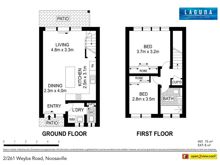 Floorplan of Homely unit listing, 2/261 Weyba Road, Noosaville QLD 4566