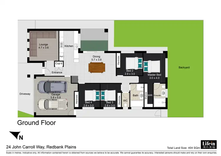 Floorplan of Homely house listing, 24 John Carroll Way, Redbank Plains QLD 4301