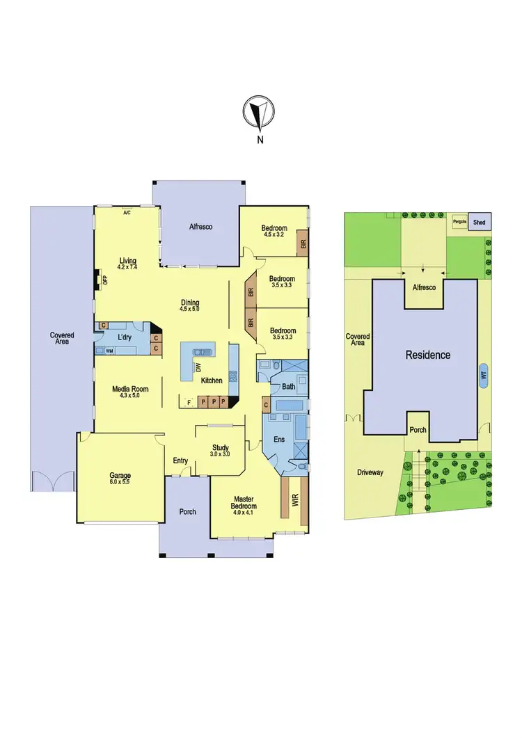 Floorplan of Homely house listing, 63 Overland Drive, Doreen VIC 3754